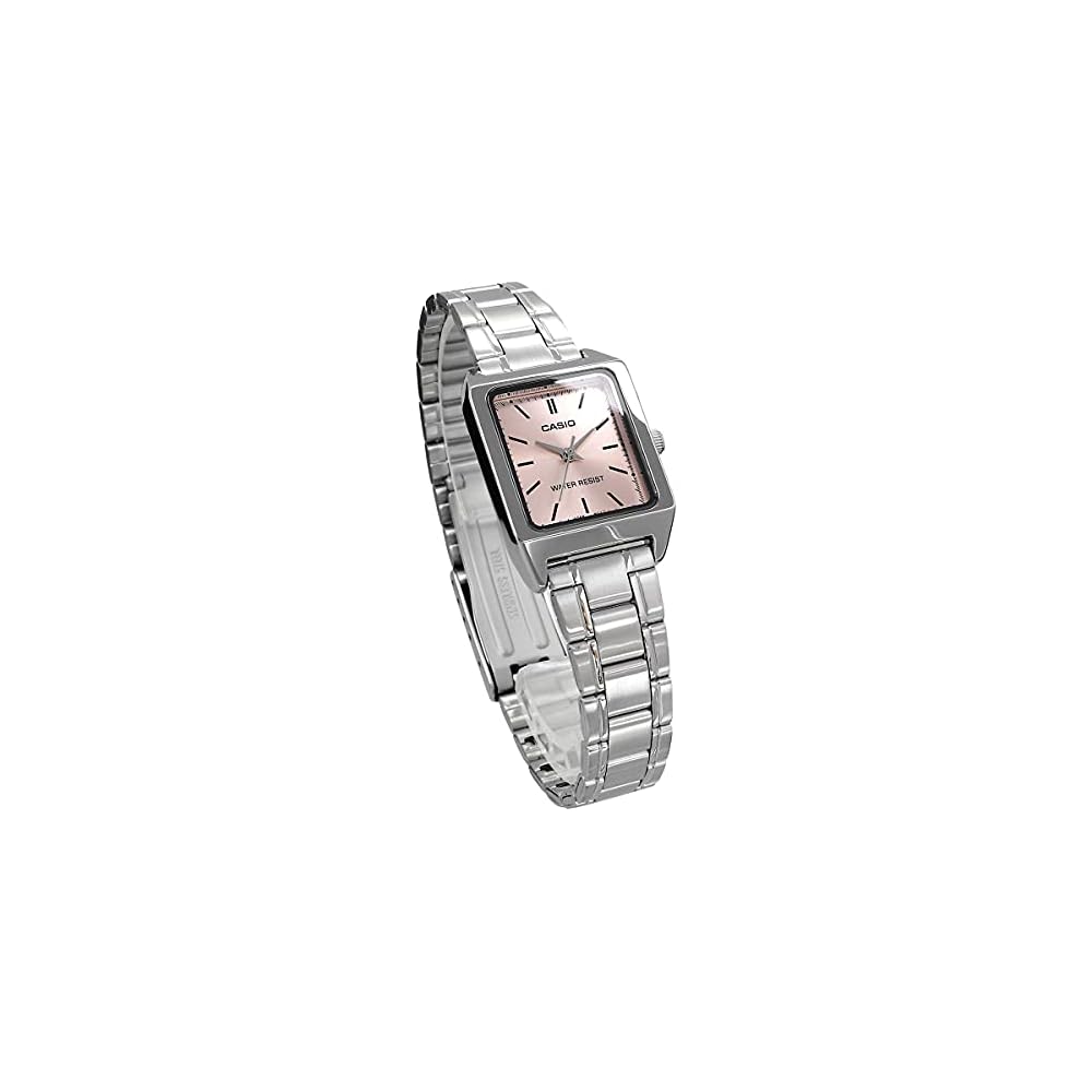 Casio Стандартные Аналоговые Женские Часы LTP-V007D-4E Серебристый Корпус из Нержавеющей Стали Водонепроницаемость 30м