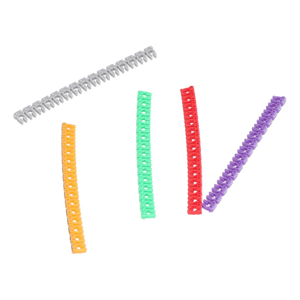 Накидные кабельные маркеры Водонепроницаемая трубка для идентификации кабеля Цветные 0?9 Номерная маркировочная трубка для провода