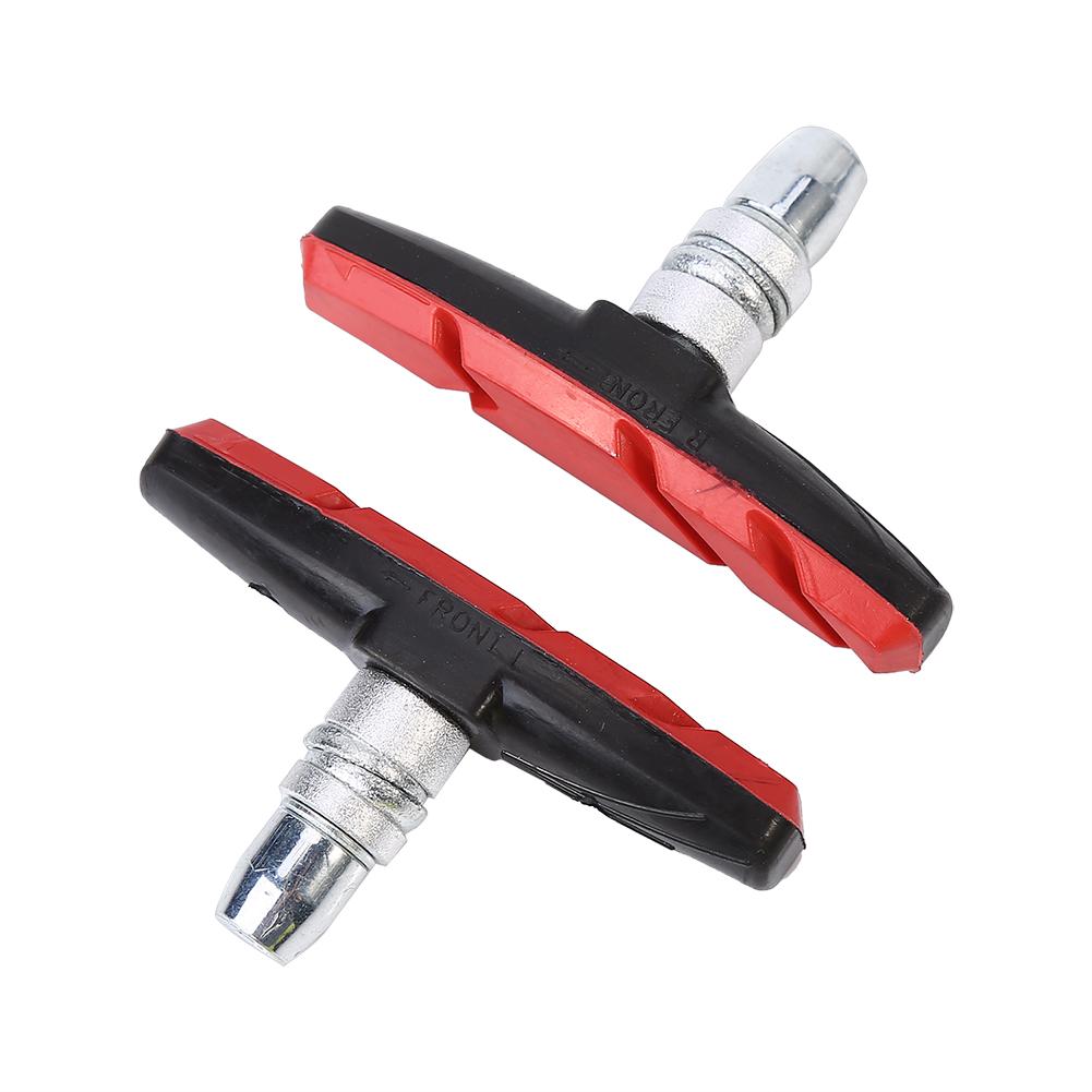 1 Pair Bicycle Cycling Mountain Bike V Brake Holder Pads Shoes Rubber Blocks(Black)