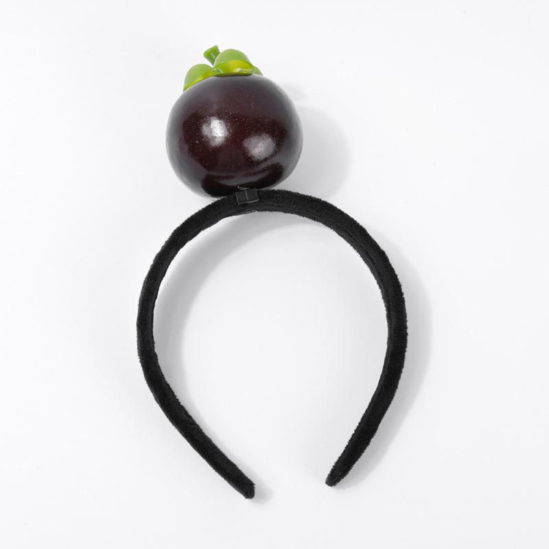 Креативные 3D-ободки для волос с овощами: Аксессуары для волос из моркови, перца, баклажана и зеленых овощей для женщин