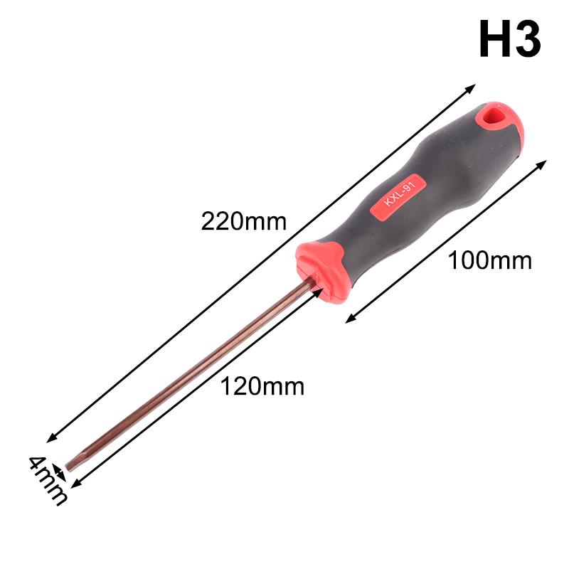 2025 Internal Hexagonal Screwdriver Small Wrench Hexagonal Star Set Tool Extended Straight Shank Hexagonal Edge Bicycle