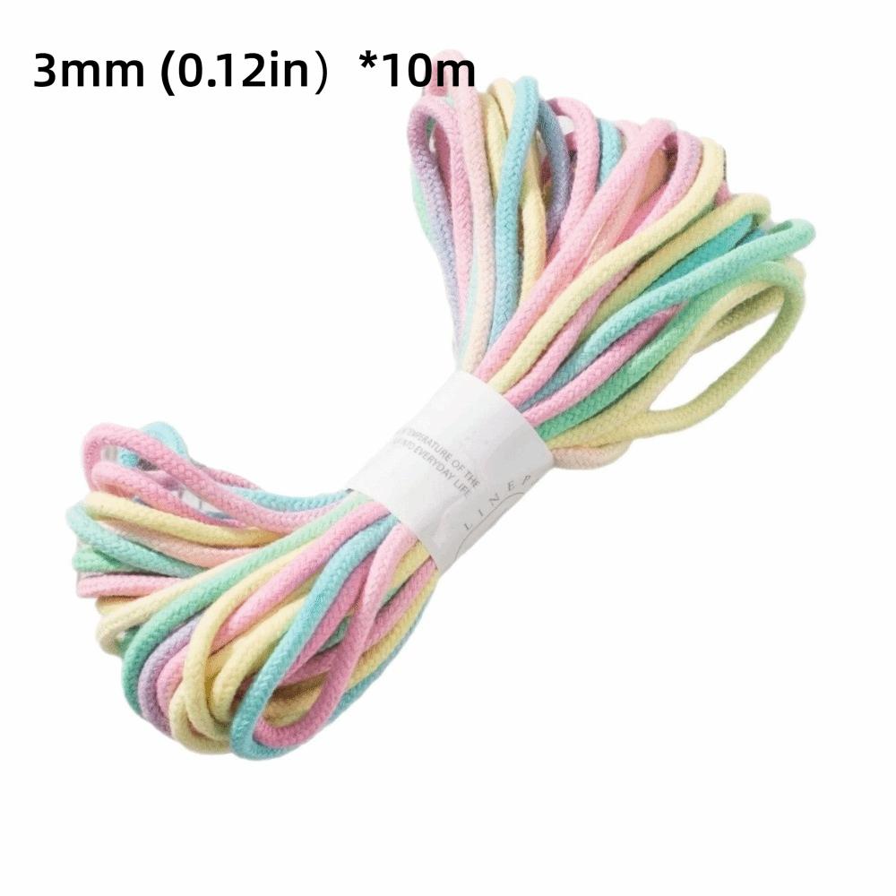 Cotton Braided Macrame Rope 3mm Thickness DIY Bracelet String  Bracelet Making