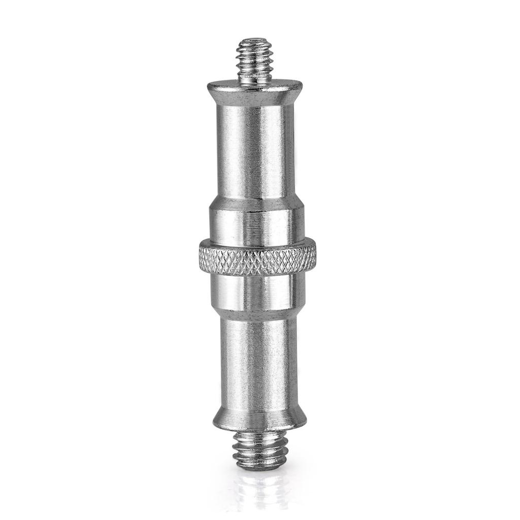 Neewer Переходник с винтом 1/4-3/8 дюйма для стойки для света, применимо горячий/холодный башмак (2 шт., серебро