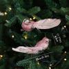 1 шт/2 шт рождественские птицы красочные елочные украшения подвеска реалистичные ручной работы