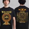 Fashion Wacken Open Air 2025 Festival From July 30 To August 2 2025 In Schleswig Holstein Germany Roses Two Sided T-Shirt