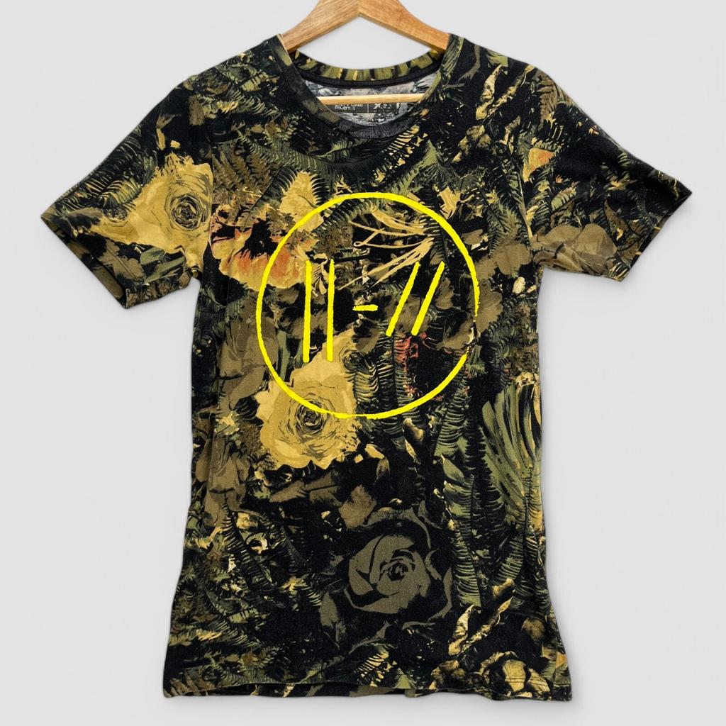 Twenty One Pilots Bandito Tour 2018/19 T‑Shirt XS Black Yellow Floral