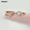 SIMJOO модные серьги розового золота с кубическим цирконием