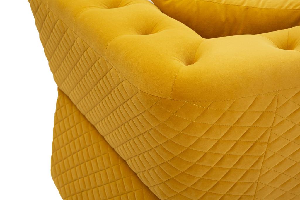 Sofa Emy Mustard With Cushions Cm 162X83X76
