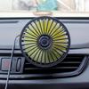 Мини-автомобильный вентилятор ABS, черный, автоматический вентилятор с одной головкой, USB, универсальный автомобильный вентилятор с присоской для спинки сиденья автомобиля, охлаждающий вентилятор на 360 градусов