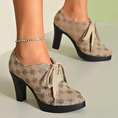 Женские туфли-лодочки с вышитыми цветами 2024 года, новые модные сексуальные туфли-лодочки, удобные дизайнерские туфли на шнуровке с каблуком 9 см и острым носком