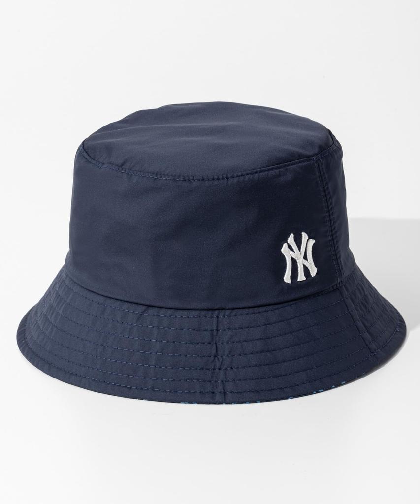 MLB Korea панама 3AHTM022MONOGRAM CLASSIC REVERSIBLE BUCKET HAT СИНИЙ Размер бренда: 59H  Японский размер (ок.): M [Код товара]