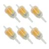 Universal Motorcycle Fuel Filter 6mm Corrosion Resistant Plastic Construction Tool Free Installation Fits Multiple Bike Models