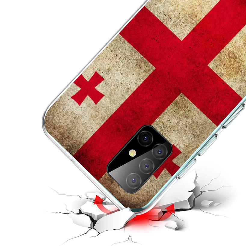 Georgia Flag Phone Case For Samsung Galaxy A52 A32 A22 A12 A02S A50S A30S A51 A31 AA71 Note 20 Ultra 10 S10 Plus Galaxy A52 A42