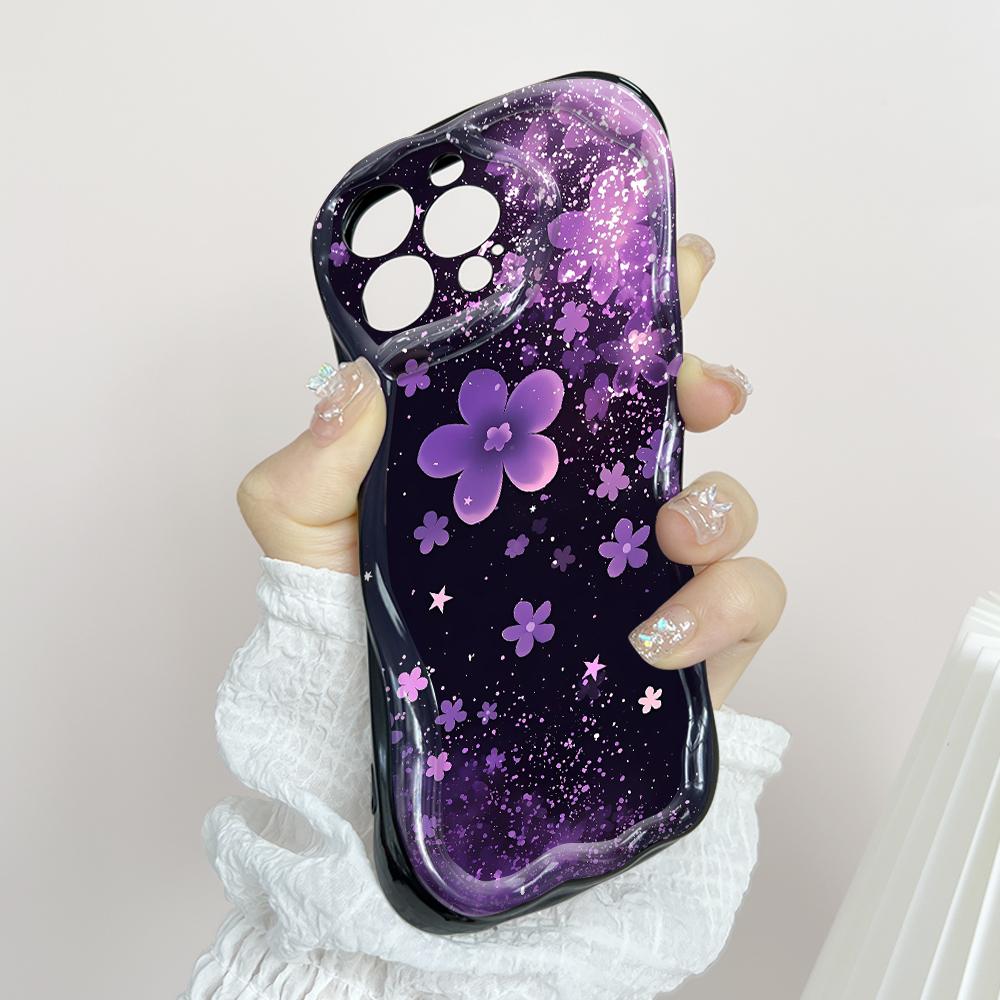 Милый мультяшный узор, кремовая текстура, мягкий силиконовый чехол с волнистыми краями, чехол для телефона для Vivo