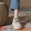 Color Matching Retro Dad Shoes Women's Summer 2025 New Versatile Thick-soled Heightening Lace-up Mesh Casual Sports Shoes