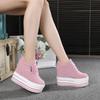 Fashion High Heels Chunky Sneakers Women Spring/Autumn Platform Thick Bottom Height Increasing Casual Shoes Woman Fashion Tennis Female