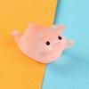 6Pcs/Set Pig Figurines Vivid Multi Shapes Handmade Realistic Pink Decorative Lightweight Mini Piggy Car Dashboard Toys Display Mold Auto Accessories