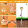 Automatic Chicken Feeder Toy With 3 Hole Dispenser Spring Mechanism For Poultry Entertainment Feeding Equipment