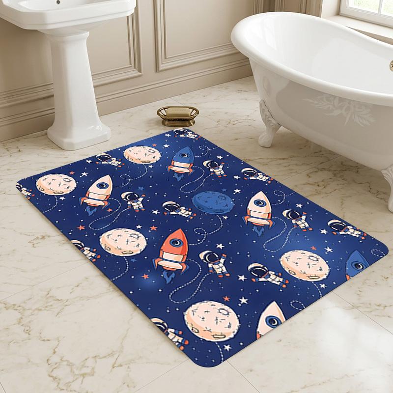 Space Adventure Living Room Nonslip Area Rug Soft Carpet For Bedroom Game Playroom Sofa Office Home Decor Doormat Christmas Gift C930316
