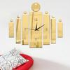 Современные настенные часы, зеркальные серебряные настенные часы, 3d большие кварцевые часы, часы для гостиной, украшения дома, натюрморт, серебряные наклейки