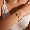 Браслеты-розарии из нержавеющей стали с бусинами Девы Марии и подвеской с буквой алфавита (A-Z), позолоченные религиозные украшения для женщин