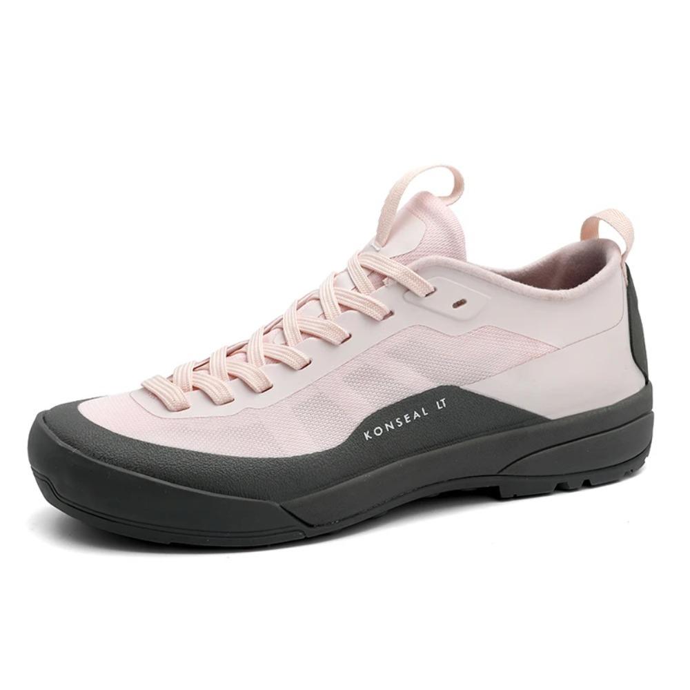 Hiking off-Road Mountaineering Lightweight Non-Slip Casual Shoes Mesh Breathable Summer Sneakers Black Pink White Couple Style B