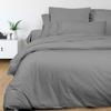 Cotton Duvet Cover 240x220 Cm PERCALE Gray, by Soleil D'ocre