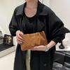 Yogodlns Модный женский клатч Ins с вышивкой в виде банта-бабочки, городской простой стиль, вельветовый, маленький, однотонный кошелек