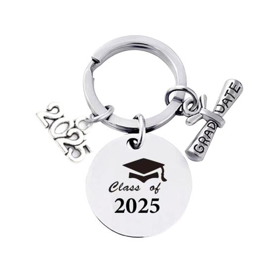 Подарок на выпускной класс Yousheng 2025 года, брелок с гравировкой из нержавеющей стали для выпускников старших классов колледжей, вдохновляющий сувенир для него и ее