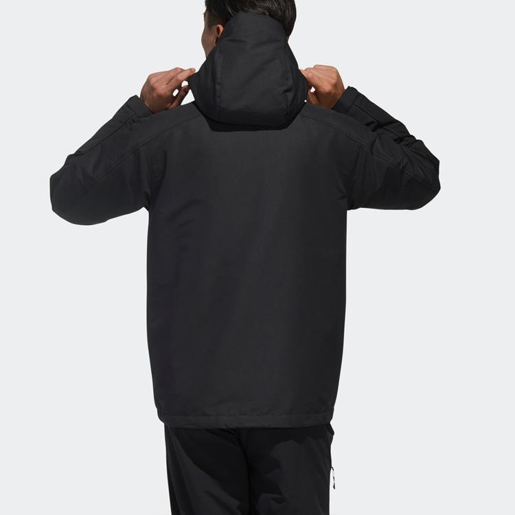 Adidas Пуховик 3-в-1 со съемным капюшоном и множеством карманов Мужская верхняя одежда Черный GP2916