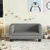 VidaXL Children's Sofa Grey 60x40x30 Cm Faux Leather, Mini Sofa, Mini Sofa Chair, Mini Sofa for Children, Sofa of 3196327