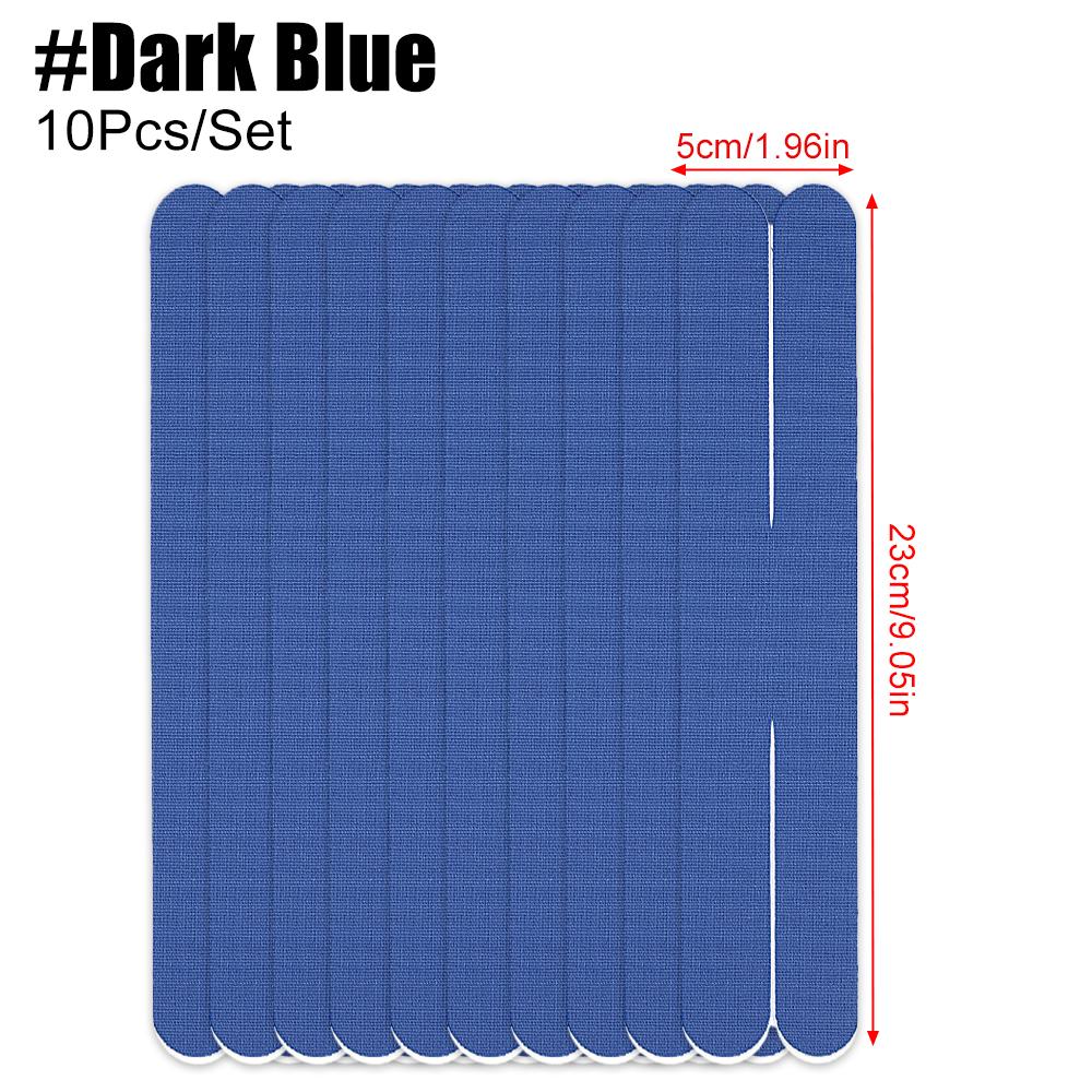 10 шт./набор Предварительно нарезанная кинезиологическая лента для лодыжки, колена, плеча, локтя, коленей для бега - Водостойкая и эластичная, дышащая, гипоаллергенная