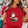 New Santa Claus Christmas I Do It For The Ho'S Graphic Printed T Shirt Cool Short Sleeve Female Fashion Tops