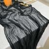 35 x 72 inch Black Cheesecloth Gauze Table Runner Wedding Decor Boho Arch Draping Gauze Event Centerpiece Shower Runner