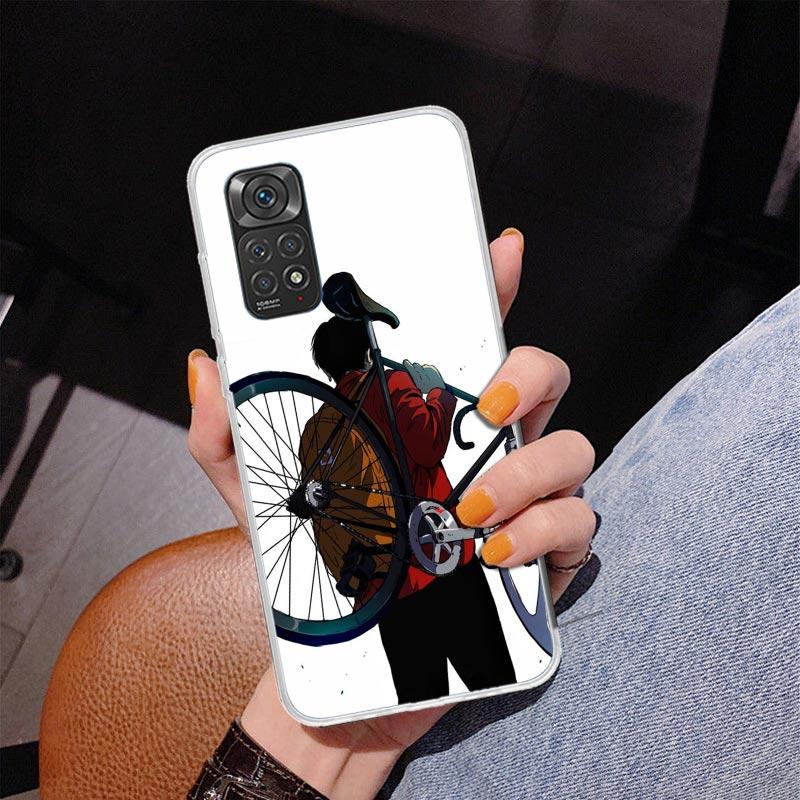 Спортивный чехол для телефона на велосипед Для Xiaomi Redmi Note 15 14 13 12S 12 11 Pro Plus 14S 11S 11E 10 10S 11T 5G Персонализированный чехол Красный