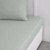 TODAY Essential Fitted Sheet - 160 X 200+23 Cm - 2 People - 100% Plain Cotton - Celadon