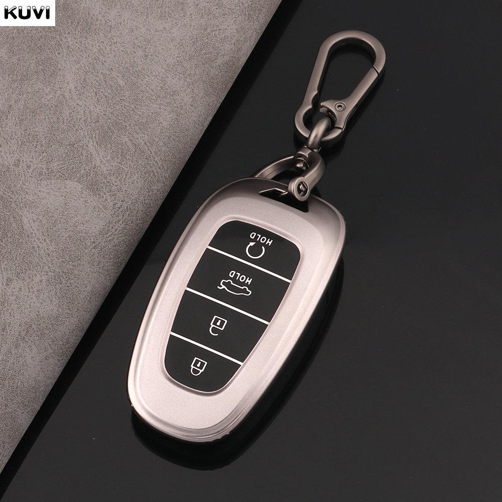 Чехол-держатель для автомобильных ключей из ТПУ для Hyundai Tucson Solaris Sonata Hybrid NEXO NX4 Santafe Dn8, 4 кнопки, 2020, 2021, 2022, аксессуары