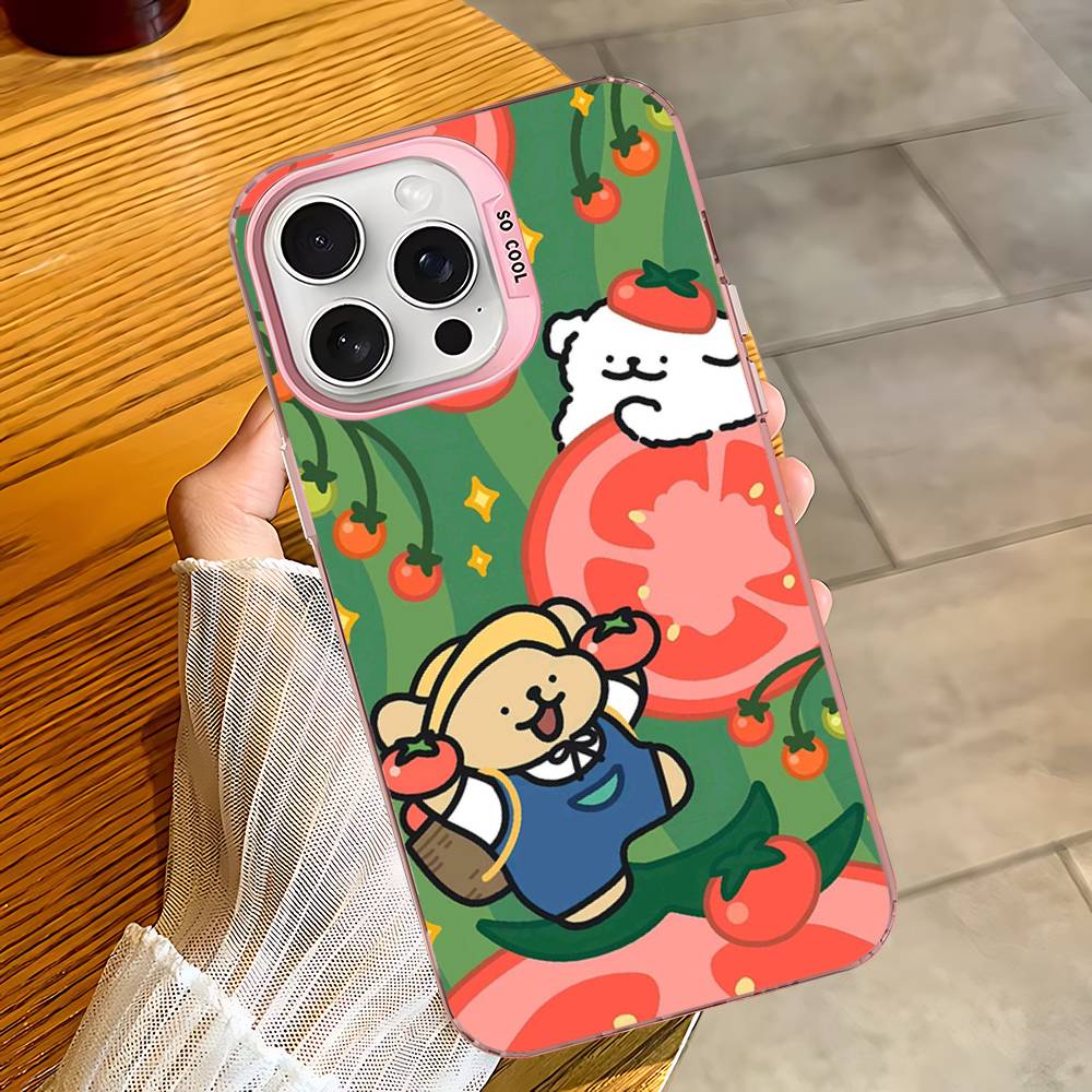 Мальтийская милая щенячья линия Для IPhone 17 16 15 14 13 12 11 Pro Max Plus Матовый цвет Задняя крышка телефона