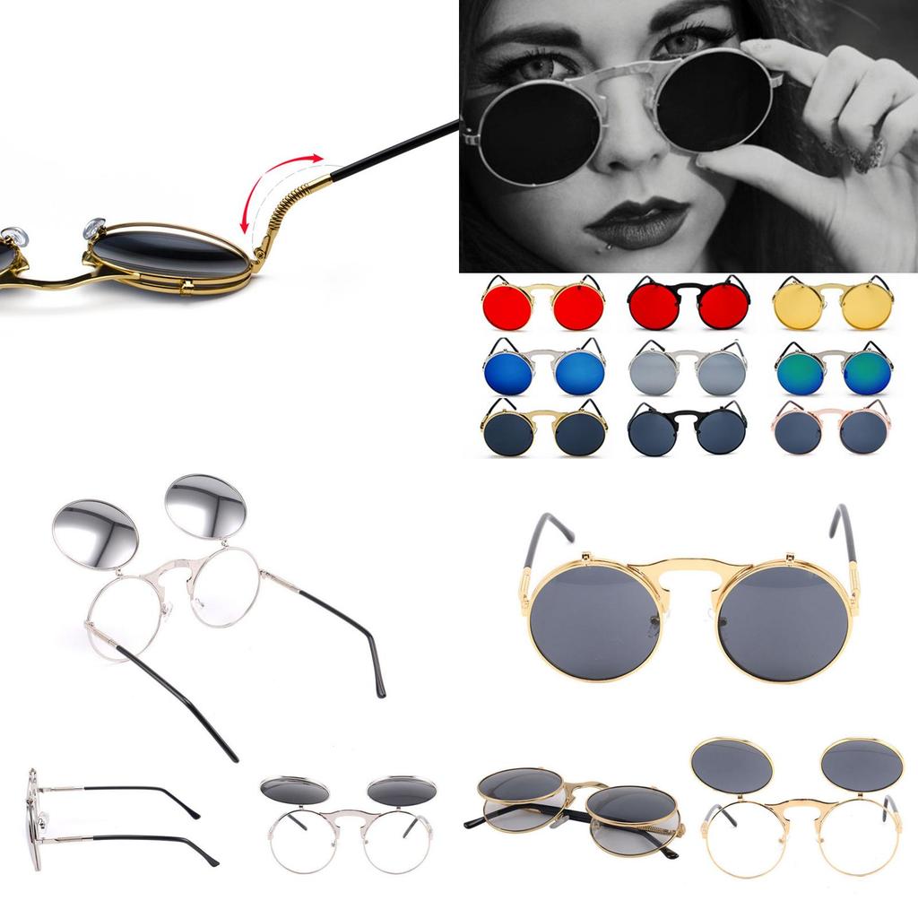 Винтажные готические стимпанк очки с премиальной оправой из сплава и линзами из АС