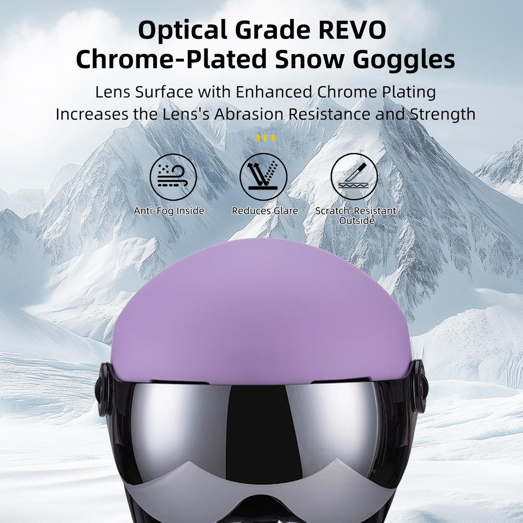 Snow Sport Helmet Ski Helmet Men Women Adult Bike Helmet Multi-Functional Snowboard Helmet for