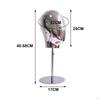 Hairpieces Display Stand Mannequin Head Model Metal Base 17.72-22.83inch Tall for Barbershop