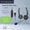 USB Wired Headset: Aviation, Customer Service & Office Use