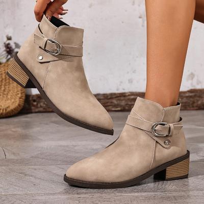 Женские ботильоны на платформе со шнуровкой и толстым каблуком с круглым носком, короткие ботинки для женщин, осень-зима, модные, с застежкой-молнией сзади, размер плюс 43