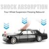 1:24 Игрушечные модели автомобилей HONGQI L5 E-HS9 Литые автомобили Автомобили парада к 70-летию Звук Свет Оттяжка Модные украшения для подарков друзьям