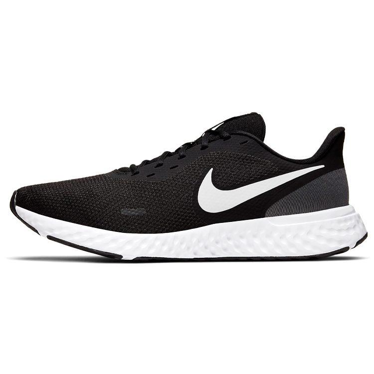 Nike REVOLUTION 5 Нескользящие Легкие Низкие Кроссовки с Карбоновой Пластиной Повседневные Городские Беговые Обувь Мужские Черные BQ3204-002
