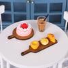 10 шт./лот Мини-разделочная доска из дерева, Разделочная доска для кукольного домика, Деревянная лопатка для создания декора кукольного домика, кухни
