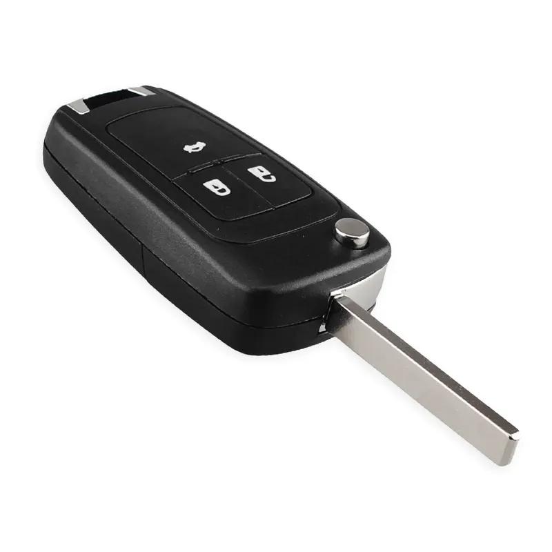 KEYYOU Car Alarm Remote Key For Chevrolet Aveo Cruze Orlando Spark Sail 2/3/4 Buttons 433MHz Fob ID46 Chip With HU100 Blade