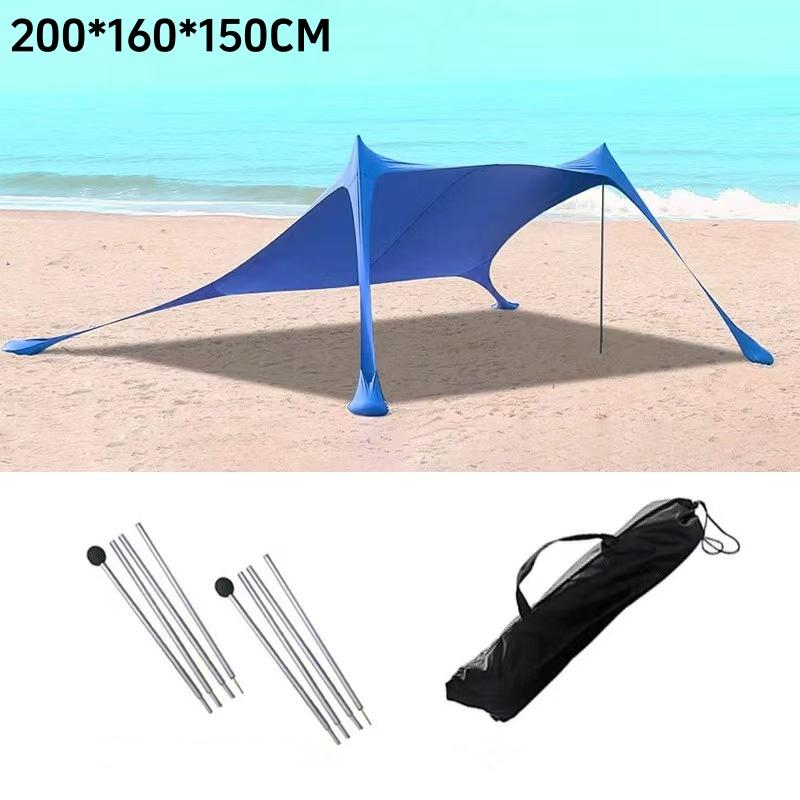200*210*150 см семейная пляжная палатка пляжная УФ-защита тент для 3-4 человек открытый кемпинг ветрозащитный тент