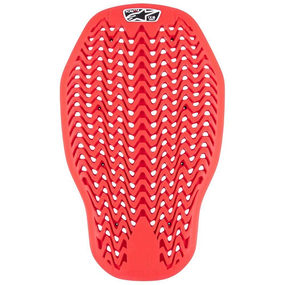 Alpinestars Motorcycle with Nucleon Plasma Back Protector Insert Protector, Red/Black (Size L)