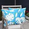 Водонепроницаемая наволочка для уличной подушки сине-зеленая растение цветок сад патио плетеное кресло подушка подушка для стула